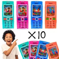 Kit 10 Jogos Joguinho Brinquedo Argola AquaPlay Celular Infantil Lembrancinha Prenda Revenda Atacado