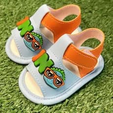 Sandália para Bebê Dino - Sandalinha Recém Nascido Menino Confortável