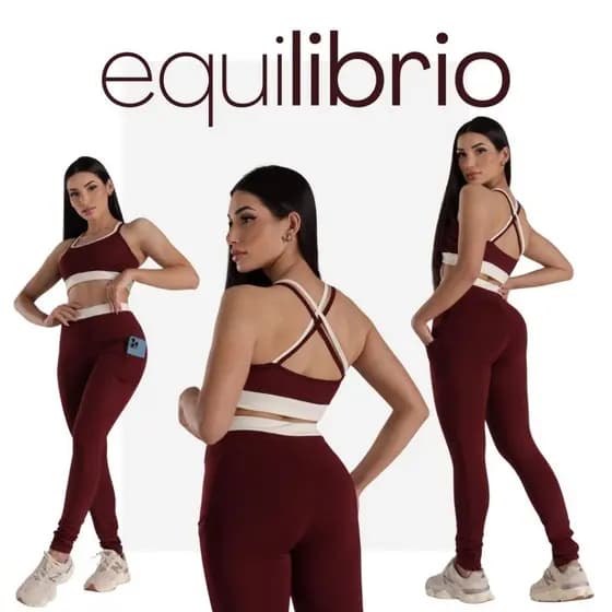 Conjunto Fitness Academia Feminino Bicolor Calça Leggings e Top Alça Zero Transparência