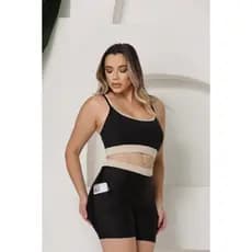 Conjunto Top Costas Abertas e Short Cintura Alta – Fitness, Corrida, Esportes