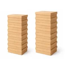 kit 20 Caixas em MDF Cru,10 caixas 15x15x5 e 10 caixas 12x12x5 , artesanato , Lembrancinhas e Decoração