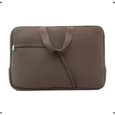 Pasta Case Capa Notebook Marrom C/Bolso 14/15/17 Polegadas Casual Resistente Impermeável