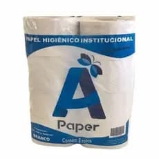 PAPEL HIGIÊNICO ROLÃO ANA LU PAPER BRANCO 8 UNUDADES