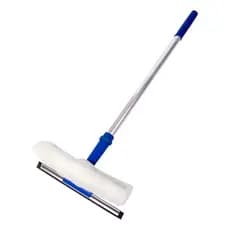 Rodo Limpa Vidro Combinado 35cm C/Cabo Extensor de 1,40cm