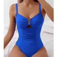 Maiô Feminino Modelador com Bojo | Body Moda Praia Elegante Disfarça Barriga Praia Piscina