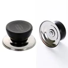 Puxador de Tampa de Panela de Vidro - Acessório Durável para Utensílios de Cozinha - Botão de Aperto Manual - Adequado p