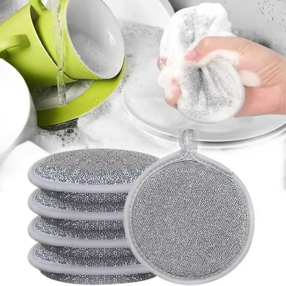 Esponja De Fio Purificador De Lã De Aço , Sem Arranhões , Almofada De Limpeza Para Lavar Louça , Pia De Cozinha , Panela
