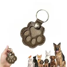 Chaveiro De Couro Para Armazenamento De Pele De Animal De Estimação , Pata De Gato , Lembrança Memorial , Coleção De Pel