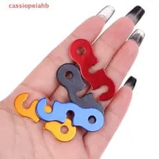 10pcs Fivela de Camping Ajustável Tipo S Tensor de Corda Kit de Fixação para Tenda de Camping ao Ar Livre Acessórios de