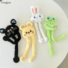 Fengjue Dos Desenhos Animados Bonito Pelúcia Pernas Longas Animal Puxando Boneca Alívio Do Estresse Brinquedo Pingente M