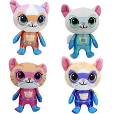 Super gatinhos pelúcia boneca miúdos presentes Superkitties brinquedos bonecas recheadas