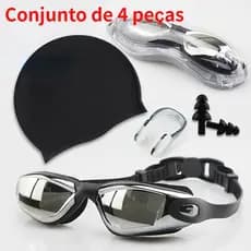 Óculos de natação de Silicone Anti-embaciamento de alta definição à prova d'água Óculos de natação para adultos Tampa de
