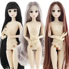 New 30 cm 20 joint body doll naked baby 3D white muscle make-up Luo Li real eyes beautiful girl