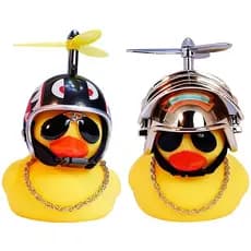 3 Peças de Decoração de Pato Adequadas para Bicicletas, Capacetes, Carros e Motocicletas