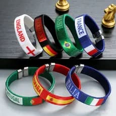 Pulseira de Malha para Fãs de Futebol da Copa do Mundo 2026 EUA-Canadá-México