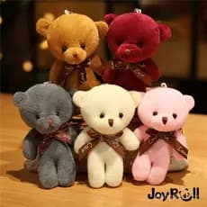 Urso de Pelúcia Pequeno de 12cm/Ursinho Fofo/Urso de Pelúcia/Chaveiro de Urso/Brinquedo de Pelúcia