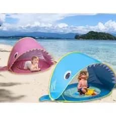 Barraca De Praia Jardim Portátil Para Bebês e Crianças Com Piscina Simples/ Baleia