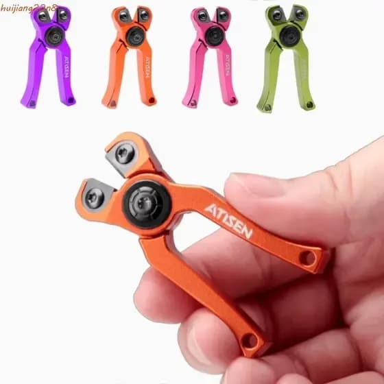 Cortador De Linha De Pesca HUIJIANG , Com Furo Para Pendurar Tesouras De Isca De Cabeça De Aço De Tungstênio , Mola Embu
