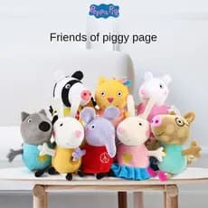 Brinquedo De Pelúcia Oito Amigos Da Peppa Boneca Rosa Porquinho Infantil