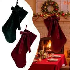 Bly Meia De Natal De 20 Polegadas Com Grande Decorativa De Luxo Para Lareira Elegante Decoração De Férias