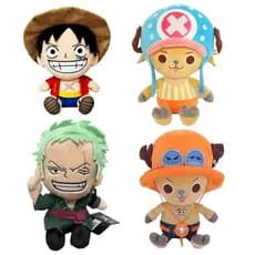 ML 25CM One Piece Anime Personagens RPG Brinquedo de pelúcia Zoro Luffy Chopper Ace Law Boneca Pingente Kids Xmas Gift S