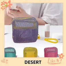 Bolsa Cosmética DESERT , Grande Capacidade Com De Armazenamento Alça , Moedas Colorida Dopamina