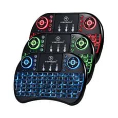 Mini Teclado Sem Fio Wireless RGB AL‑313 | Controle p/ Smart TV, PC, TV Box