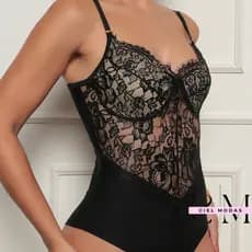 Body De Renda Com Aro Luxo bory feminino sem bojo Bore Rendado Body Renda Festa Chantilly