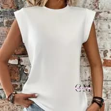 Blusa feminina plus size MUSCLE TEE viscolycra premium elegante blusas plusize tendencia 2025 casual