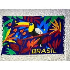 Canga de Praia Grande Feminina Unissex Brasil Colorida bichos