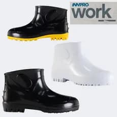 Bota Galocha de PVC Impermeável Antiderrapante Cano Curto Ideal para Motoboy, Pesca, Construção e Limpeza Profissional