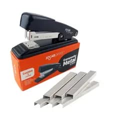 Grampeador Metal de 11,5 cm + 5.000 Grampos Galvanizados 26/6 - Grampeia até 25 folhas Jocar/Master