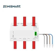 Medidor De Energia Elétrica Zemismart Trifásico Tuya