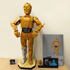 Blocos Montar Star Wars C-3po Dourado Com 1138 Pc C3po