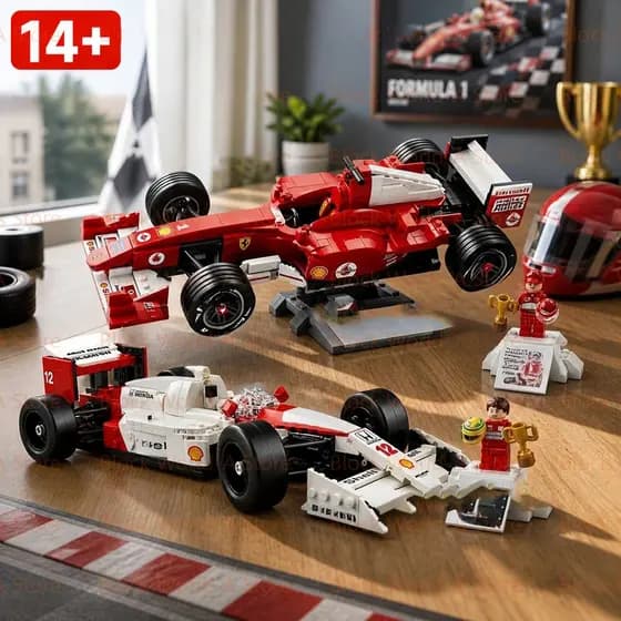 Blocos Montar F1 Mclaren Senna ou Williams Racing Nigel Mansell com mais de 600 peças