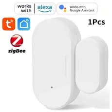 Sensor De Porta E Janelas Zigbee Tuya compatível com Alexa e Google