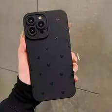 INS Simples Amor Coração Caso De Telefone Para iPhone 17 16 15 14 13 12 11 Pro Max XS 7 8 Plus Capa De Silicone Macio