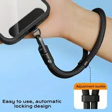 Capa De Telefone Ajustável Corda Pulso Anti Queda Perdido Mão Cordão Gadget Alça De Curta Portátil Para Todos Os Casos