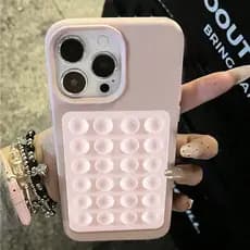 Capa De Telefone De Couro Com Ventosa 3D Para Galaxy A16 A15 A26 A35 A56 A05 A55 A54 A06 A14 A34 A53 A25 A23 A52 Mole