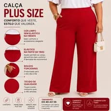 Kit 2 Calças Alfaiataria Plus Size Feminina Premium