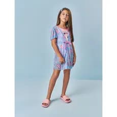 Conjunto Maiô e Saida de Praia Infantil Menina Fator UV50+ Cinti