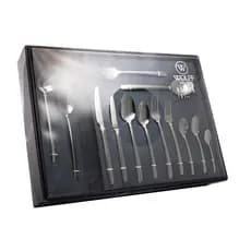 Faqueiro Wolff Viena 54 e 101 Peças De Aço Inox 8 pessoas + servir