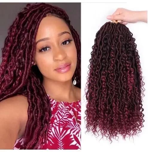 Cabelo Goddess Faux Locs 300g - Cereja