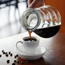 garrafa de café de vidro, servidor de café padrão para cafeteira, panela de café transparente