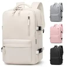 Mochila De Viagem Feminina Multifuncional Impermeável Expansível Reforçada para Trilha Esportiva
