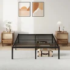 Estrado De Metal Para Cama De Casal/Solteiro,Não Precisa de Box Spring,Com Espaço De Armazenamen
