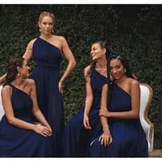 Vestido Multiforme Longo, Elegante, Tecido Elanca | Decotado Solto, Costas Abertas – Festa, casual, Mídi, confortável.