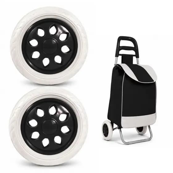 Kit Com 2 Rodinhas Para Bolsa Carrinho De Feira Preto Rodinhas Para Carrinho De Feira Bolsa Maleiro Kit Com 2