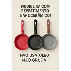 Frigideira Antiaderente revestimento Nanocerâmico Indução/ Não Gruda Sem Óleo/ Promoção