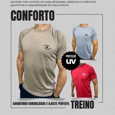 Camisetas Dry Fit Masculina Fitness Esportiva Para Treino e Academia | Poliéster   - Malha Fria